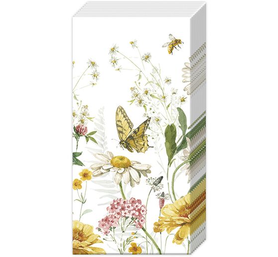Mouchoirs en papier « Wildflower and Butterfly »