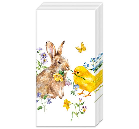 Mouchoirs en papier « Lapin & Poussin »