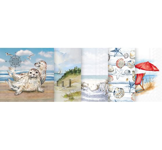 Set de Serviettes VBS « Plage et mer »