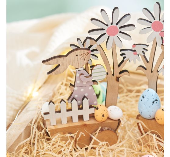 Décorations à emboîter VBS « Lapins de Pâques véloces »