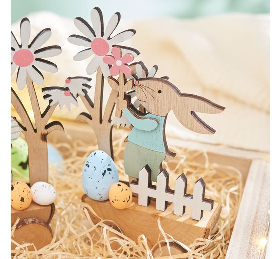 Décorations à emboîter VBS « Lapins de Pâques véloces »