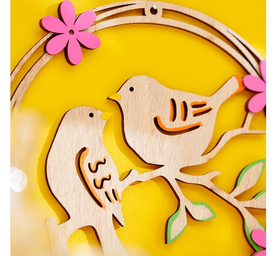 Couronne en bois VBS « Oiseaux »
