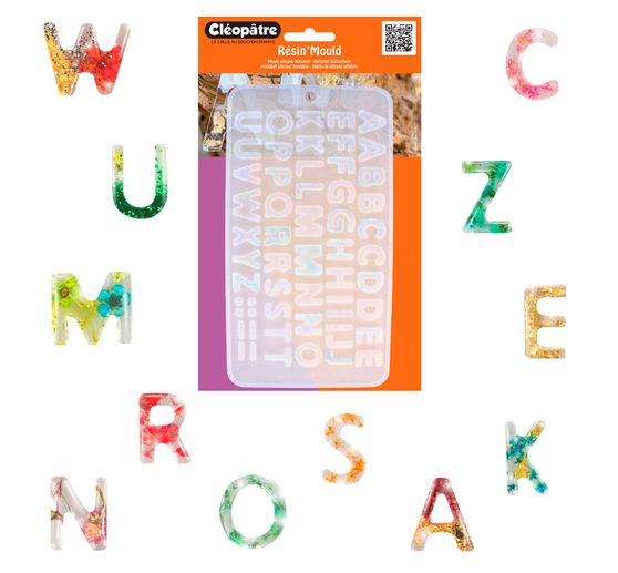 Moule en silicone pour résine « Alphabet »
