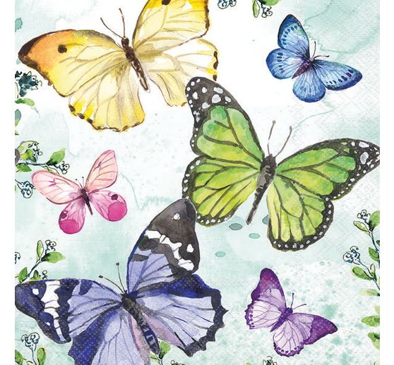 Serviette « Papillons voletants »