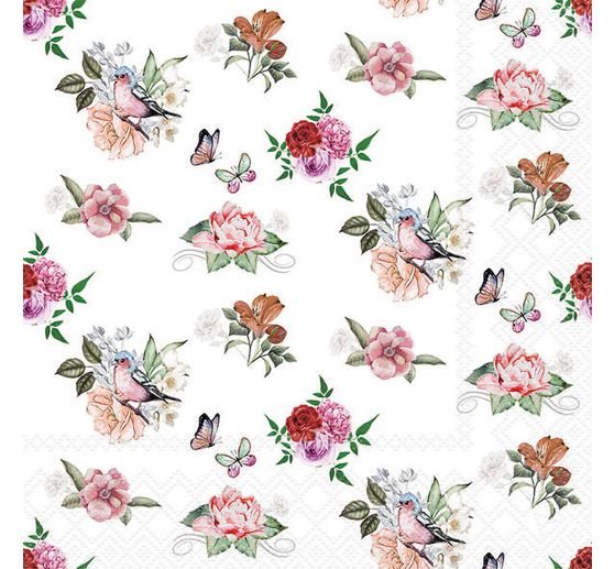 Serviette « Charlotte white »