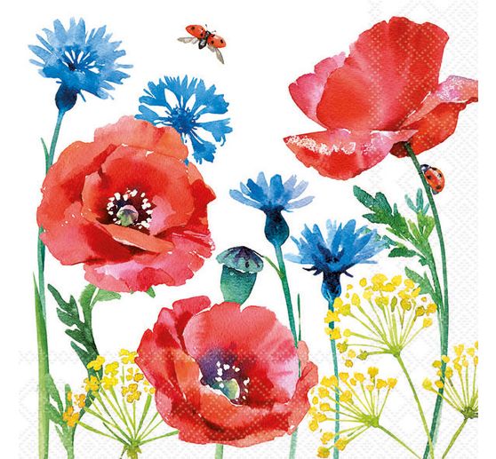 Serviettes « Fleurs des champs »