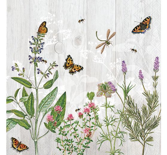 Serviette « Jardin aromatique pour insectes »