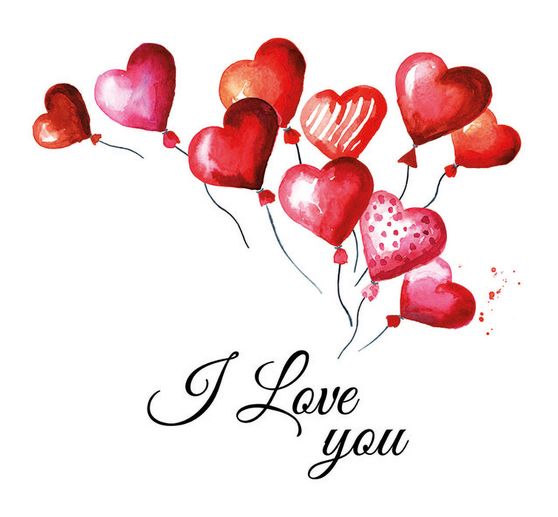 Serviette « Love Balloons »