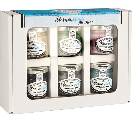 Viva Decor Stardust "Effets de brillance enchanteurs", lot de 6