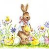 Serviette « Max le lapin de Pâques »