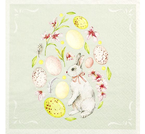 Serviette « Œuf de Pâques déco »