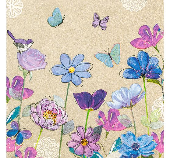 Serviette « Rencontre de printemps »