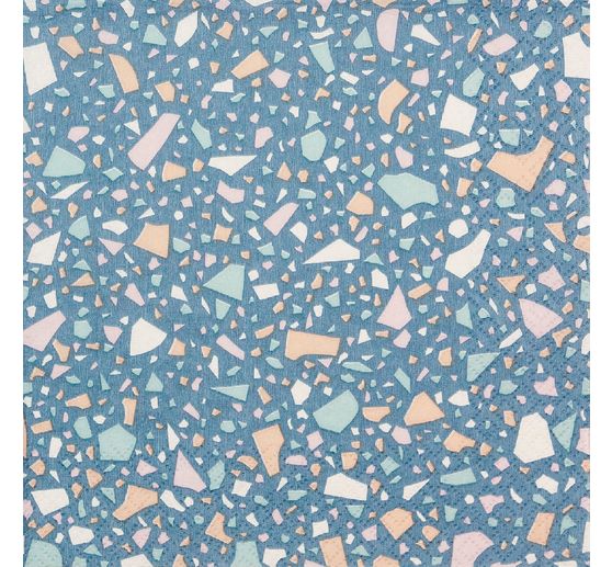 Serviette « Terrazzo Blue »