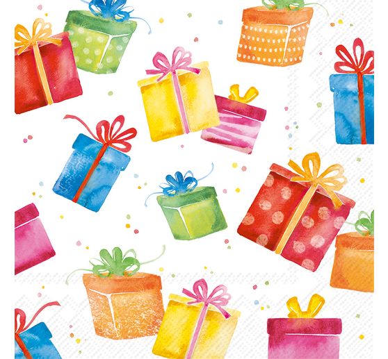 Serviette « Birthday presents »