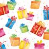 Serviette « Birthday presents »