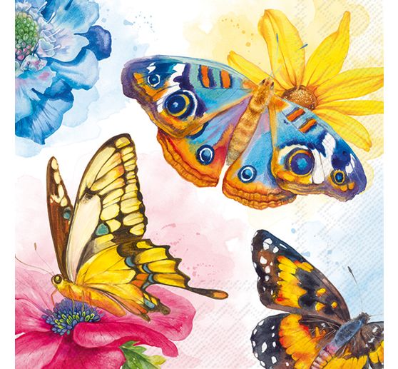 Serviette "Watercolour Butterflies"