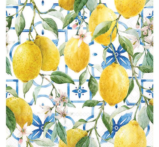 Serviette « Citrons méditerranéens »