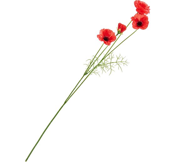 Tige de coquelicot à 4 fleurs