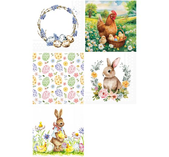 Set de serviettes VBS « Easter time »