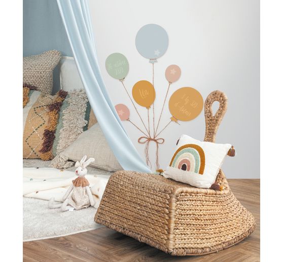 Ballons en bois, set de 6