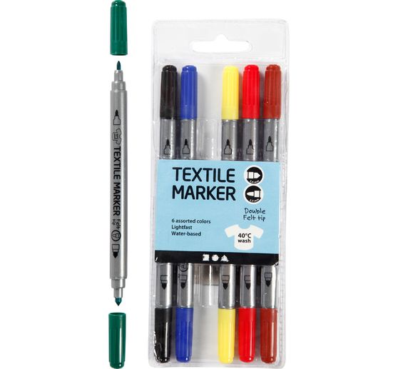 Feutres pour textiles "Couleurs standard"