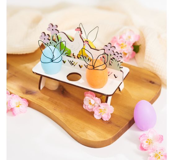 Porte-œufs VBS « Poules » pour 6 œufs