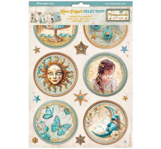 Assortiment de soies de paille à motifs "Masquerade"