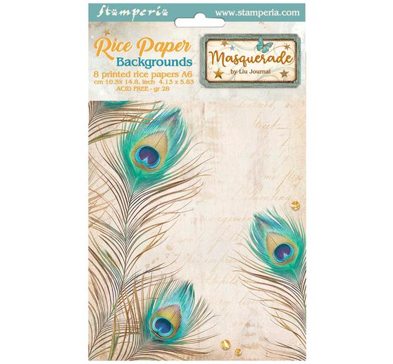 Soies de paille à motifs Backgrounds « Masquerade »