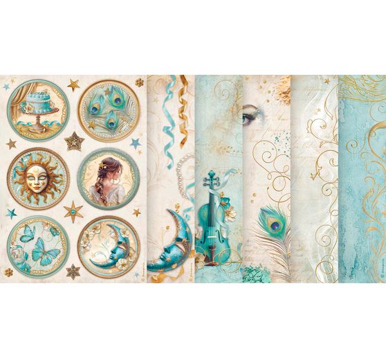 Assortiment de soies de paille à motifs "Masquerade"
