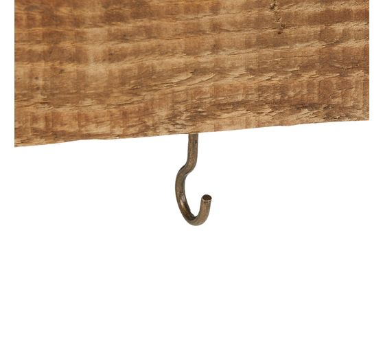 Planche en bois flotté à suspendre, avec crochets