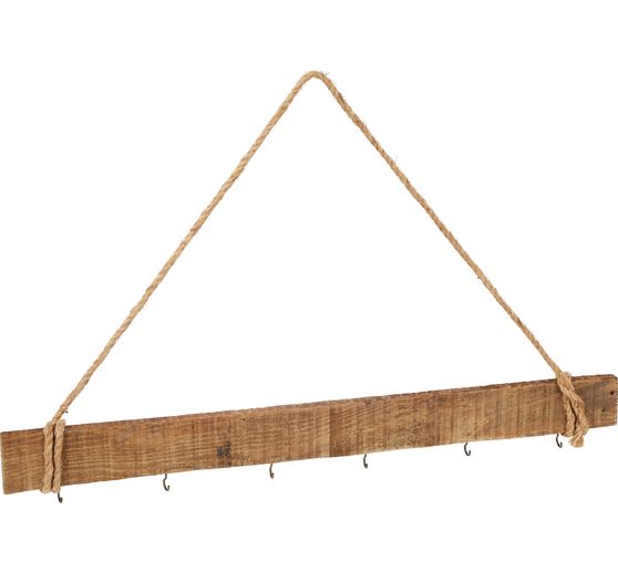 Planche en bois flotté à suspendre, avec crochets