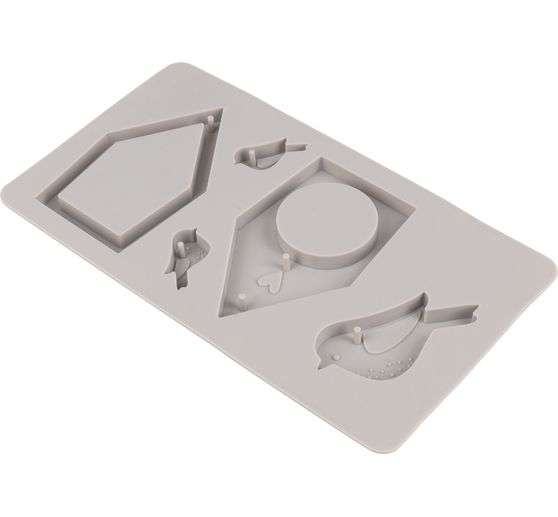 Moule en silicone « Nichoirs & oiseaux »