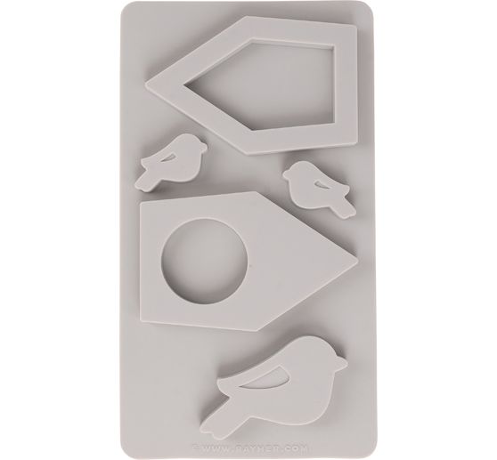 Moule en silicone « Nichoirs & oiseaux »