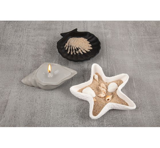 Moules en silicone « Étoile de mer & coquillages »