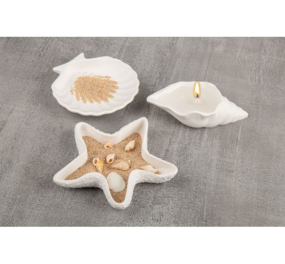Moules en silicone « Étoile de mer & coquillages »