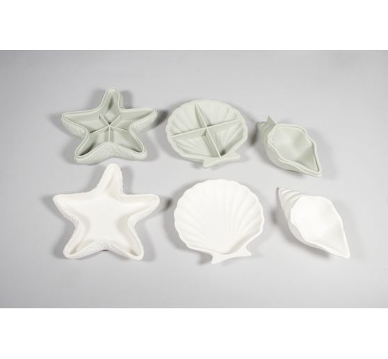 Moules en silicone « Étoile de mer & coquillages »