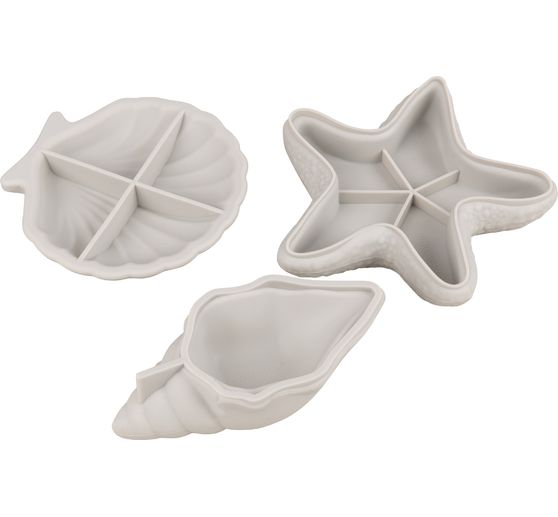 Moules en silicone « Étoile de mer & coquillages »