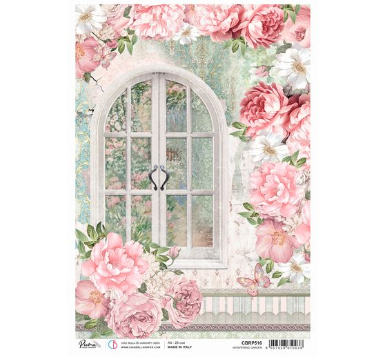 Soie de paille à motifs « Whispering Garden »