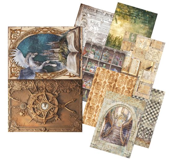 Assortiment de soies de paille à motifs « Wizard Academy »