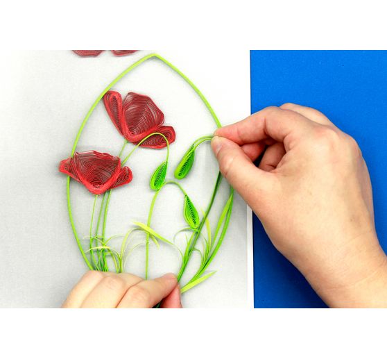 Kit de quilling "coquelicots"
