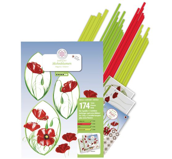 Kit de quilling "coquelicots"