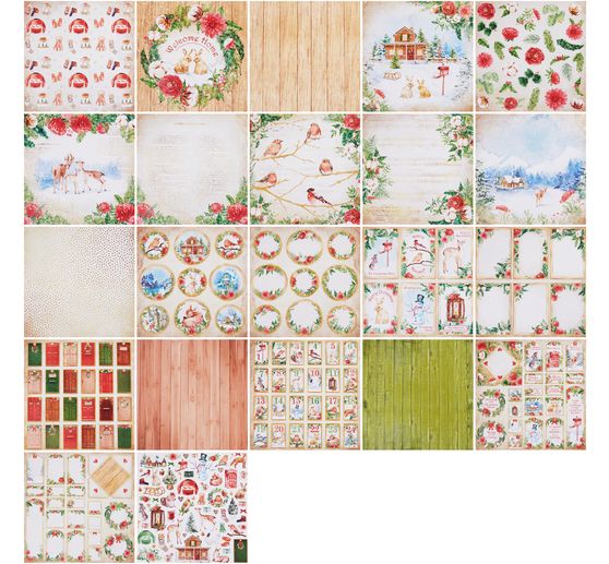 Scrapbook block "Home for the Holidays"