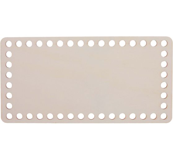 Fond en bois pour corbeille au crochet « Rectangle »
