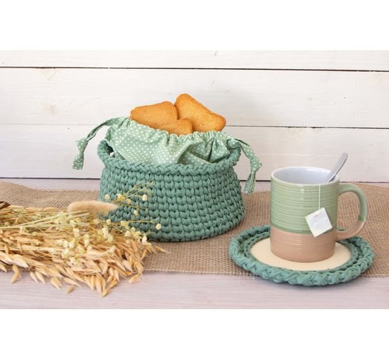Fond en bois pour corbeille au crochet « Rond »