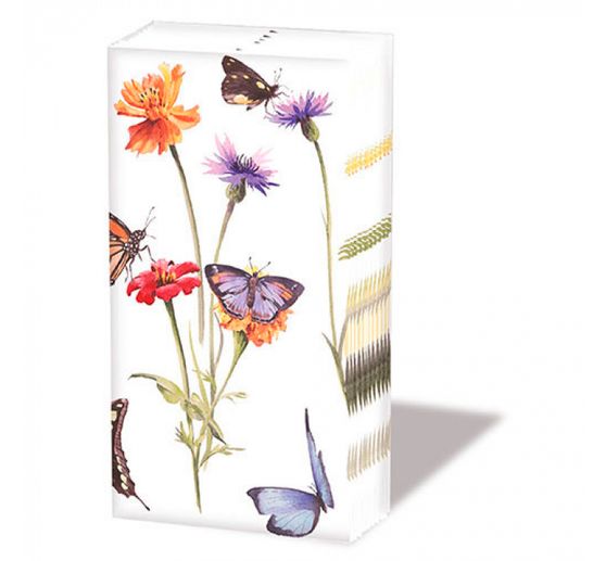 Mouchoirs en papier « Jardin des papillons »