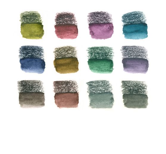Crayons aquarellables teintés Staedtler, set de 12