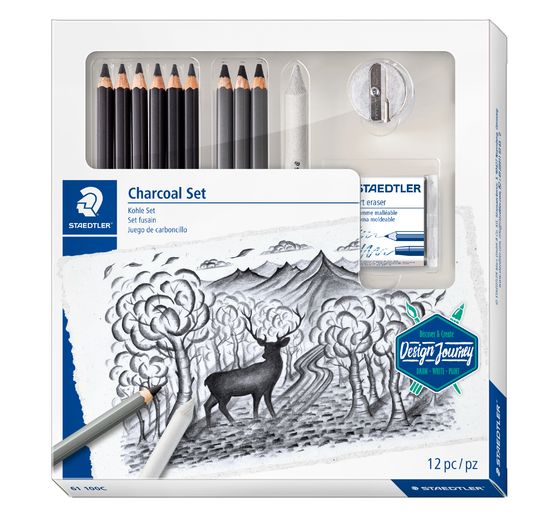 Assortiment de crayons fusains Staedtler