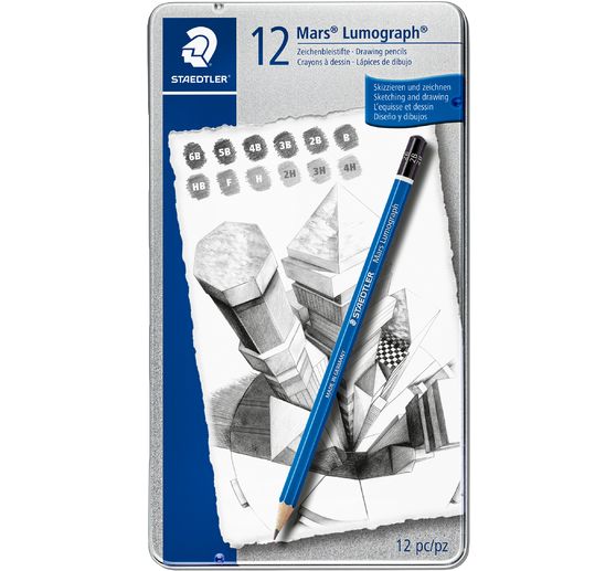Crayons graphite Staedtler Mars Lumograph, 12 pc.