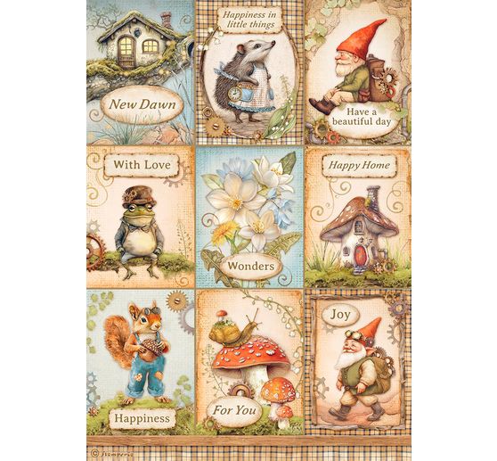 Assortiment de soies de paille à motifs « Hidden Grove »