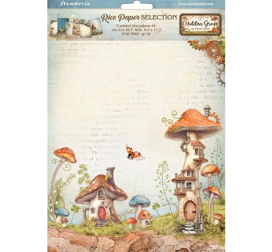 Assortiment de soies de paille à motifs « Hidden Grove »